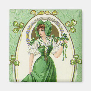 Aimant Saint-Patrick vintage, Ma jolie Irlandaise