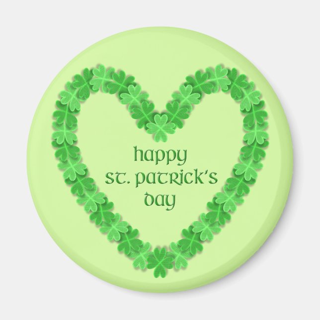 Aimant Saint Patrick's Day Heart (Devant)