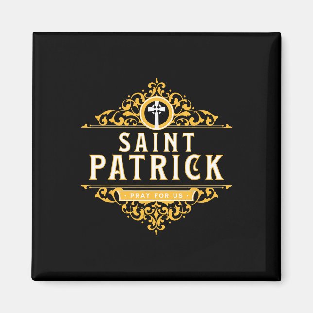 Aimant Saint Patricks Day Priez Pour Nous St Patrick's Ca (Devant)
