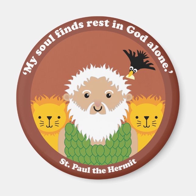 Aimant Saint Paul l'Hermite (Devant)