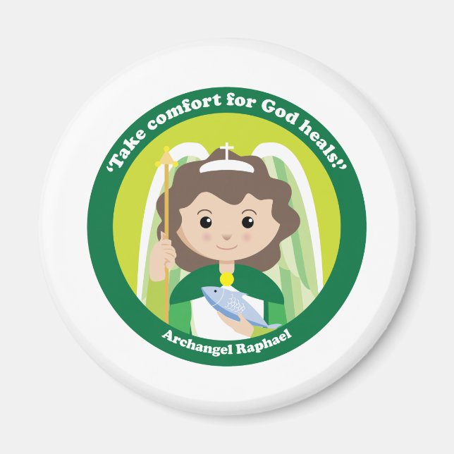 Aimant Saint Raphaël l'Archange (Devant)