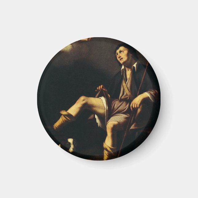 Aimant Saint Roch et l'Ange par Guy François (Devant)