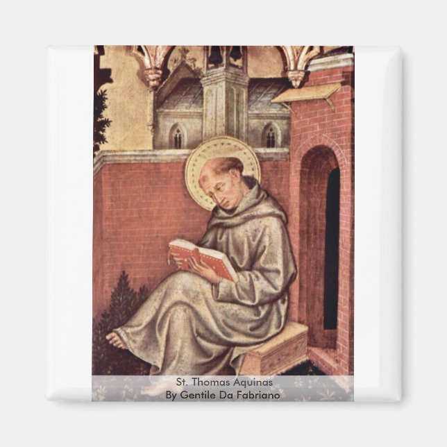 Aimant Saint Thomas D'Aquin Par Gentile Da Fabriano (Devant)