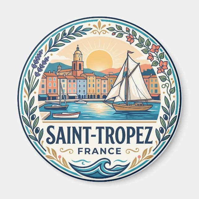 Aimant Saint-Tropez France (Devant)