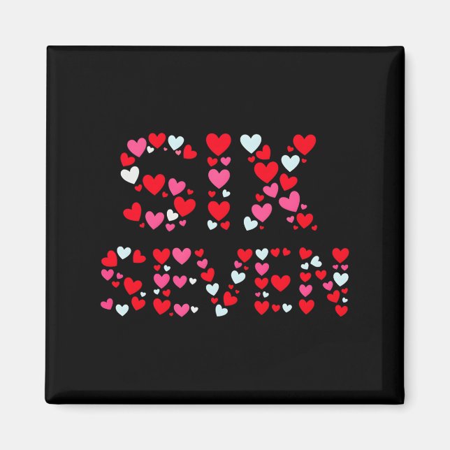 Aimant Saint-Valentin 67 Meme Rempli De Cœurs Drôle S (Devant)