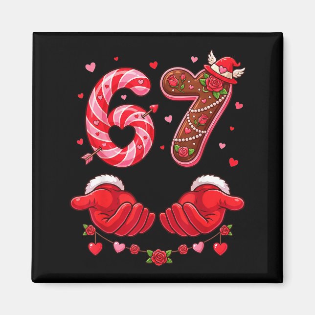 Aimant Saint-Valentin 67 Six Sept Amour Mémé Drôle Fo (Devant)