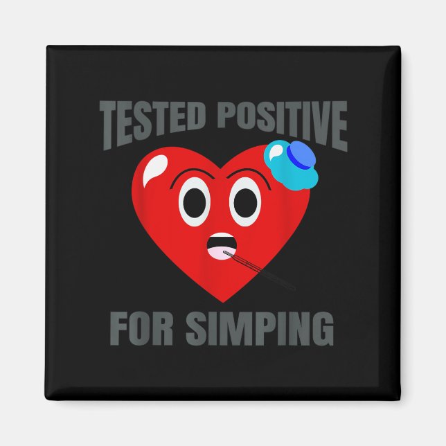 Aimant Saint-Valentin Amour Drôle Simp Pour Petit Ami Pet (Devant)
