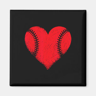 Aimant Saint Valentin Baseball Coeur Sport Garçons Ados G