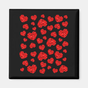 Aimant Saint-Valentin Cœur Rouge