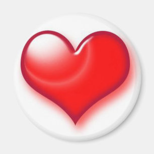 Aimant Saint Valentin Coeur rouge