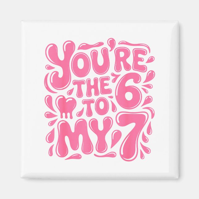 Aimant Saint Valentin drôle 67 Meme Couples Vous êtes le  (Devant)