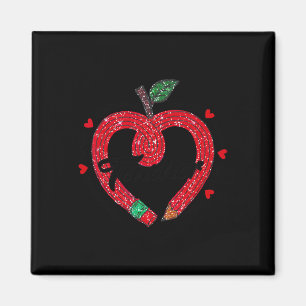 Aimant Saint Valentin Enseignante Coeur Femmes Inspiratio