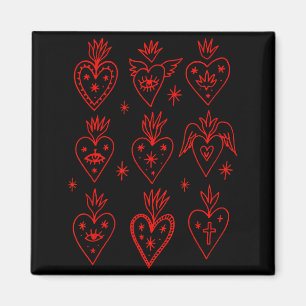 Aimant Saint-Valentin Mexicain Milagro Gothique Gothique