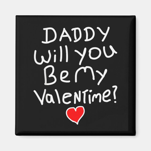Aimant Saint-Valentin Papa drôle  (Devant)