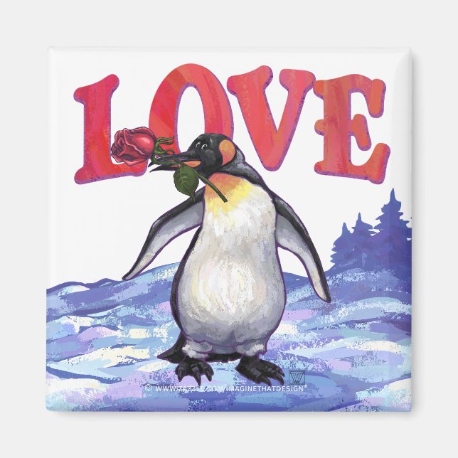 Aimant Saint-Valentin Penguin (Devant)