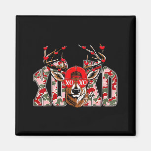 Aimant Saint-Valentin Rétro Camouflage de chasse au cerf