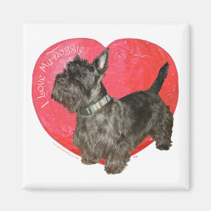 Aimant Saint-Valentin Terrier Écossais
