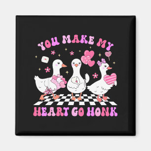 Aimant Saint-Valentin Tu Fais Klaxonner Mon Cœur Oie Idio