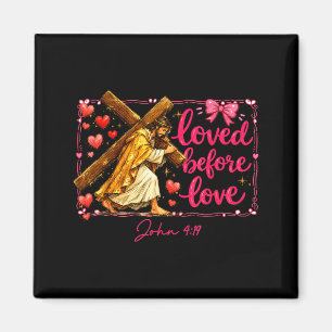 Aimant Saint-Valentin xoxo jésus chrétien religieux aimé