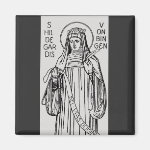 Aimant Sainte Hildegarde de Bingen Mystique médiévale