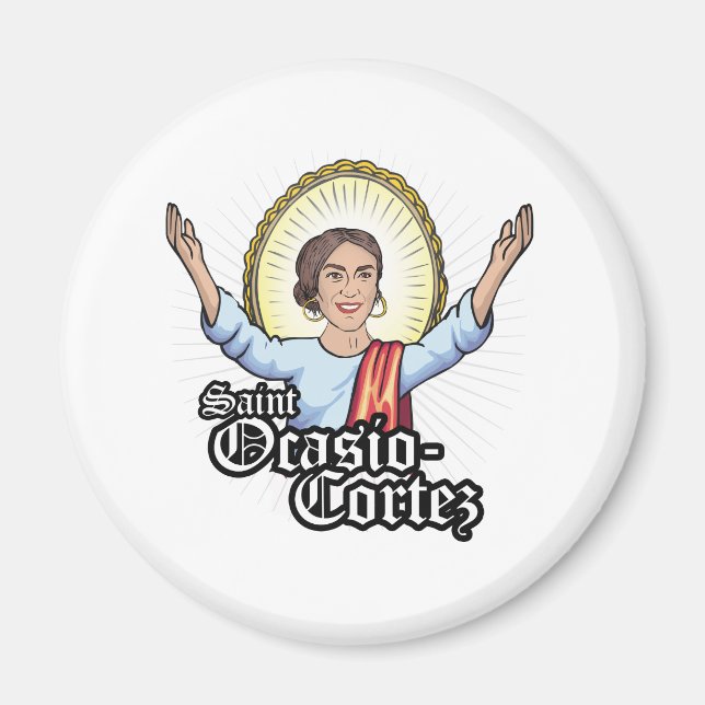 Aimant Sainte Ocasio-Cortez (Devant)