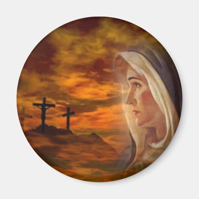 Aimant Sainte Vierge Marie Calvaire (Devant)
