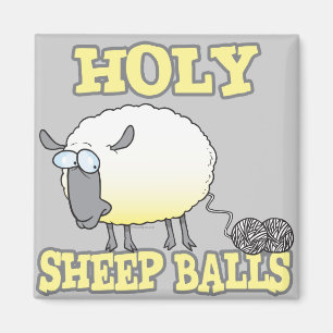 Aimant saints moutons boules drôle dénouement laine mouto
