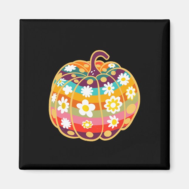Aimant Saison Automne citrouille Automne Halloween Thanks (Devant)