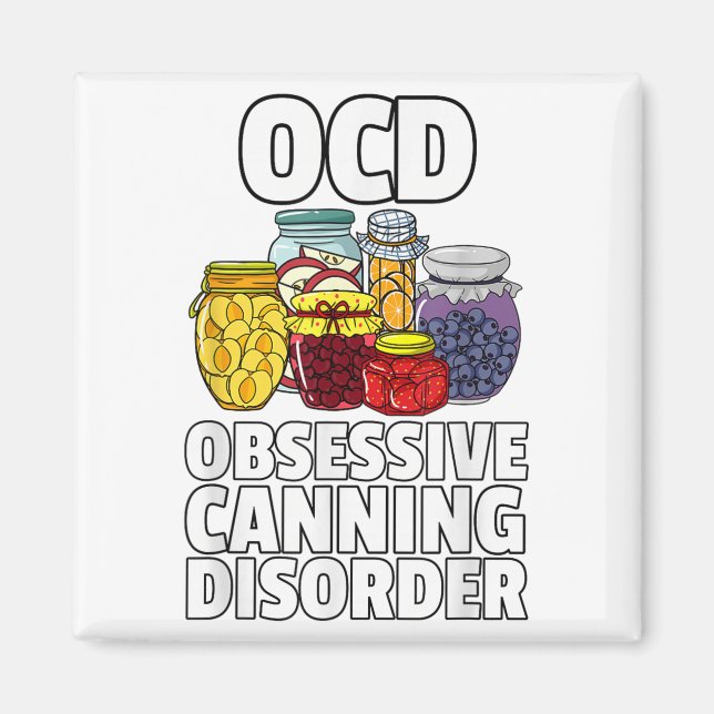 Aimant Saison Canning Jar Pickling Gardener _1 (Devant)