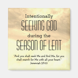 Aimant Saison carême À LA RECHERCHE DE DIEU