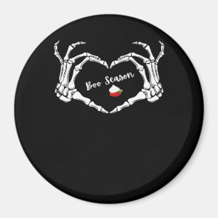 Aimant Saison classique Skeleton Hand Heart
