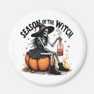 Aimant Saison De La Sorcière Éffrayante Hallowee Wtich