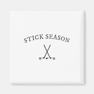 Aimant Saison des bâtons Bâtons de hockey croisés Puck Mi