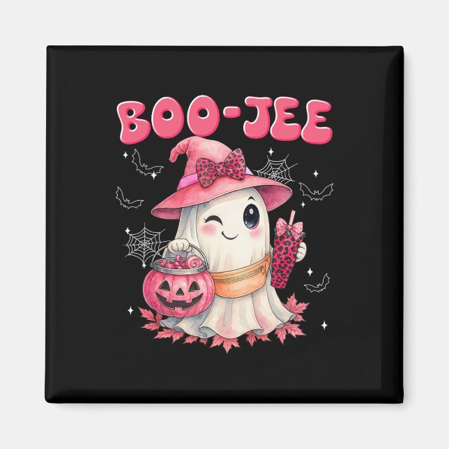 Aimant Saison éffrayante Cute Boo Jee Boujee Halloween Co (Devant)