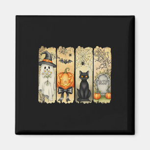 Aimant Saison éffrayante Halloween Vintage Ghost Citrouil