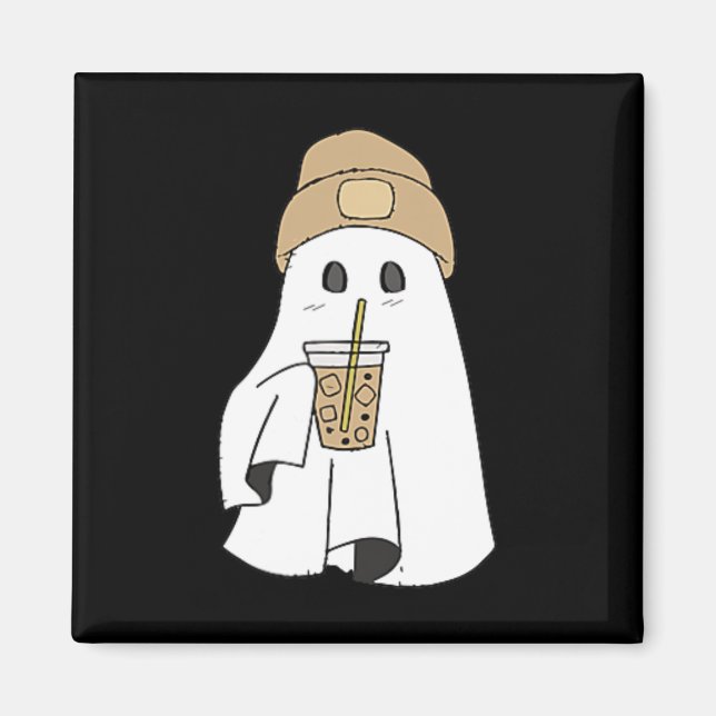 Aimant Saison éffrayante Jote Retro Ghost Ice Coffee Hall (Devant)