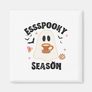 Aimant Saison Espooky Funny Ghost Super Retro Halloween