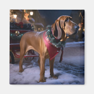 Aimant Saison Festive de Noël de Bloodhound