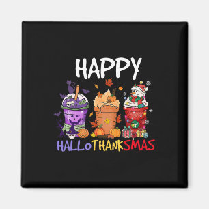 Aimant Saison Halloween Thanksgiving Happy Hallothanksmas