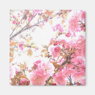 Aimant Sakura Fleurs roses Cherry Blossom motifs floraux