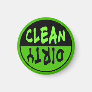 Aimant sale propre vert et noir pour le