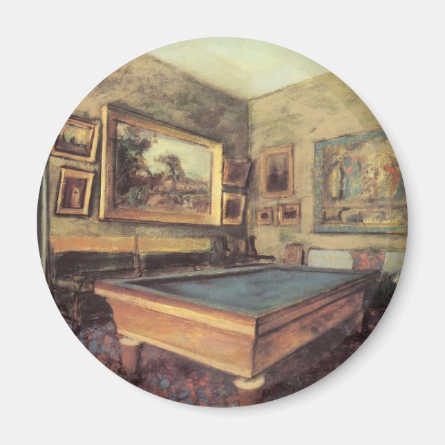 Aimant Salle de billard à Menil Hubert par Edgar Degas (Devant)