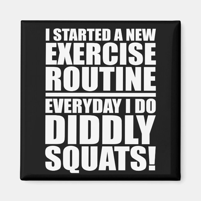 Aimant Salle De Fitness Drôle (Devant)