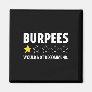 Aimant Salle de sport Fitness drôle Burpees Bodybuilding