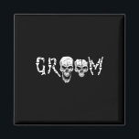 Aimant Salle - Skeleton Skull Halloween Mariage Bachelor<br><div class="desc">Salle - Skeleton Skull Halloween Mariage Bachelor</div>