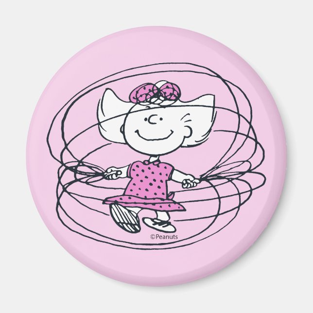 Aimant Sally Jouant à la corde de saut (Devant)