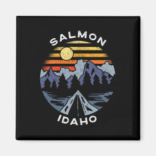 Aimant Salmon Idaho Montagnes Vacances Camping Souvenir