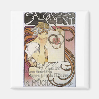 Aimant Salon des Cents. ~ Alphonse Mucha