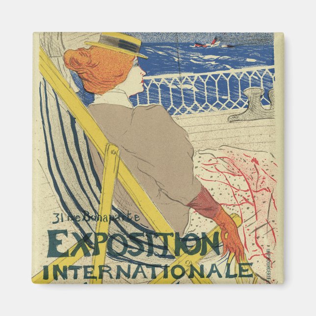 Aimant Salon des Cents de Toulouse Lautrec, Art Nouveau (Devant)