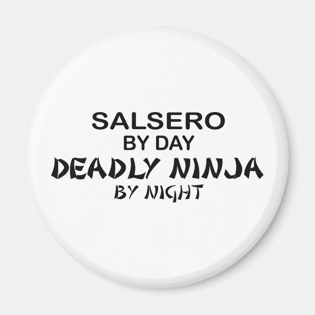 Aimant Salsero Ninja mortelle par nuit (Devant)